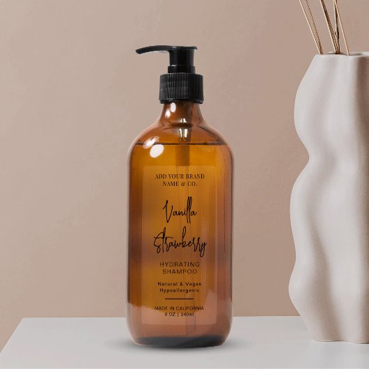 Minimalistisch Modern Cosmo 8 OZ & 12 OZ Flessenet Sticker