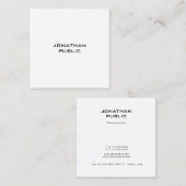 Minimalistisch modern, creatief design, profession vierkante visitekaartje (Voorkant / Achterkant)