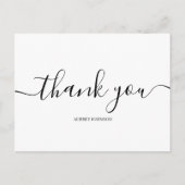 Minimalistisch modern dank u briefkaart (Voorkant)