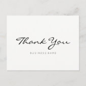 Minimalistisch modern dank u briefkaart (Voorkant)