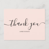 Minimalistisch modern dank u briefkaart (Voorkant)