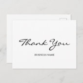 Minimalistisch modern dank u briefkaart (Voorkant / Achterkant)