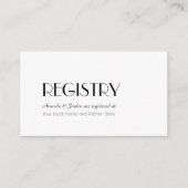 Minimalistisch modern deco-weddenschap informatiekaartje (Voorkant)