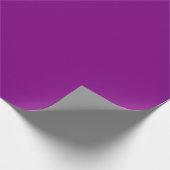 Minimalistisch Modern Deep Purple Cadeaupapier (Hoek)