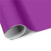 Minimalistisch Modern Deep Purple Cadeaupapier (Rol Hoek)