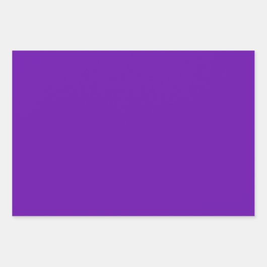 Minimalistisch Modern Deep Purple Inpakpapier Vel (Voorkant)