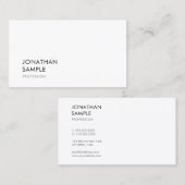 Minimalistisch modern design, elegant eenvoudig de visitekaartje (Voorkant / Achterkant)