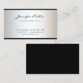 Minimalistisch modern design elegant gestroomlijnd visitekaartje (Voorkant / Achterkant)