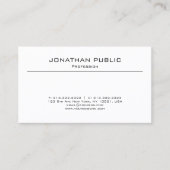 Minimalistisch modern design elegant Plain Trendy Visitekaartje (Voorkant)