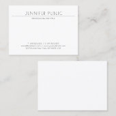 Minimalistisch modern design elegant Professional Visitekaartje (Voorkant / Achterkant)