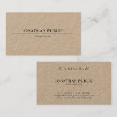 Minimalistisch modern design in luxedeskundige visitekaartje (Voorkant / Achterkant)