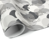 Minimalistisch modern design met monochrome cirkel cadeaupapier (Rol Hoek)