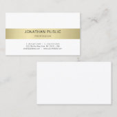 Minimalistisch modern design, rendy elegant, luxe visitekaartje (Voorkant / Achterkant)