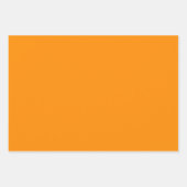 Minimalistisch modern diep Sinaasappel Inpakpapier Vel (Voorkant)