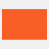 Minimalistisch modern diep Sinaasappel Inpakpapier Vel (Voorkant)