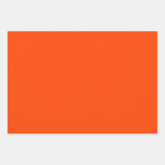 Minimalistisch modern diep Sinaasappel Inpakpapier Vel (Voorkant)