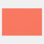 Minimalistisch modern diep Sinaasappel Inpakpapier Vel (Voorkant)