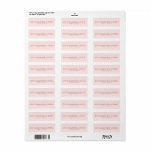 Minimalistisch Modern Doctor Professional Roze Etiket (Full Sheet)