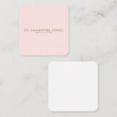 Minimalistisch Modern Doctor Professional Roze Informatiekaartje (Voorkant / Achterkant)