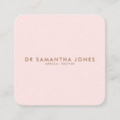 Minimalistisch Modern Doctor Professional Roze Informatiekaartje (Voorkant)