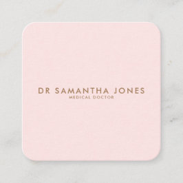 Minimalistisch Modern Doctor Professional Roze Informatiekaartje