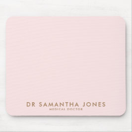 Minimalistisch Modern Doctor Professional Roze Muismat