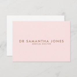 Minimalistisch Modern Doctor Professional Roze RSVP Kaartje