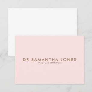 Minimalistisch Modern Doctor Professional Roze RSVP Kaartje