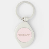 Minimalistisch Modern Doctor Professional Roze Sleutelhanger (Voorkant)