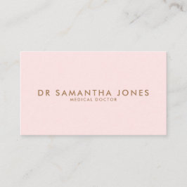 Minimalistisch Modern Doctor Professional Roze Visitekaartje