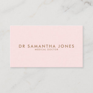 Minimalistisch Modern Doctor Professional Roze Visitekaartje