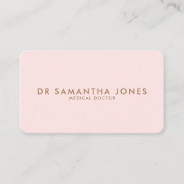 Minimalistisch Modern Doctor Professional Roze Visitekaartje
