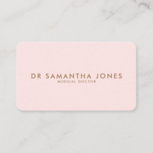 Minimalistisch Modern Doctor Professional Roze Visitekaartje