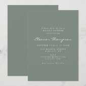 Minimalistisch modern, donkergrijs Vrijgezellenfee Kaart (Voorkant / Achterkant)