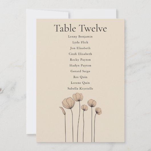 Minimalistisch modern droogschema op de vloer kaart (Achterkant)