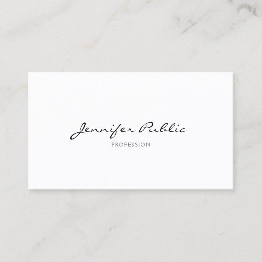 Minimalistisch modern, eenvoudig grafisch model visitekaartje (Voorkant)