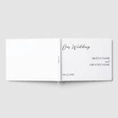 Minimalistisch Modern Eenvoudig Huwelijk Welkom Gastenboek (Volledig)