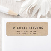 Minimalistisch modern eenvoudig karton etiket (Insitu)