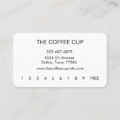 Minimalistisch Modern Eenvoudig Loyalty Kaart Hand Visitekaartje (Achterkant)