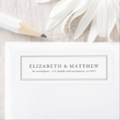 Minimalistisch modern, eenvoudig retouradres etiket (Insitu)