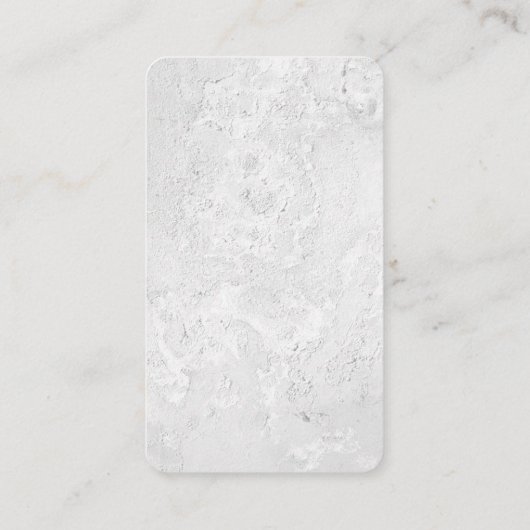 Minimalistisch modern, eenvoudig verticaal wit visitekaartje (Achterkant)