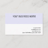 Minimalistisch, modern, eenvoudig visitekaartje (Achterkant)