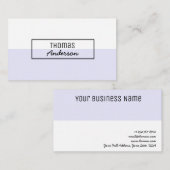 Minimalistisch, modern, eenvoudig visitekaartje (Voorkant / Achterkant)