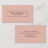 Minimalistisch modern, eenvoudig Visitekaartje (Voorkant / Achterkant)