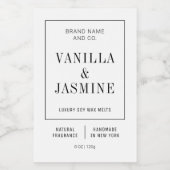 Minimalistisch Modern Eenvoudig Wax Smelt Productl Voedselcontainer Etiket (Enkel label)