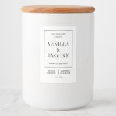 Minimalistisch Modern Eenvoudig Wax Smelt Productl Voedselcontainer Etiket (Voorkant)