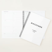 Minimalistisch modern Elegant Black White, speciaa Planner (Display)