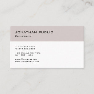 Minimalistisch Modern Elegant Design Plain Trendy Visitekaartje