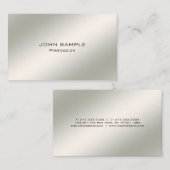 Minimalistisch, modern, elegant eenvoudig visitekaartje (Voorkant / Achterkant)