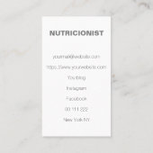 Minimalistisch modern elegant fotokleurstofliefheb visitekaartje (Achterkant)